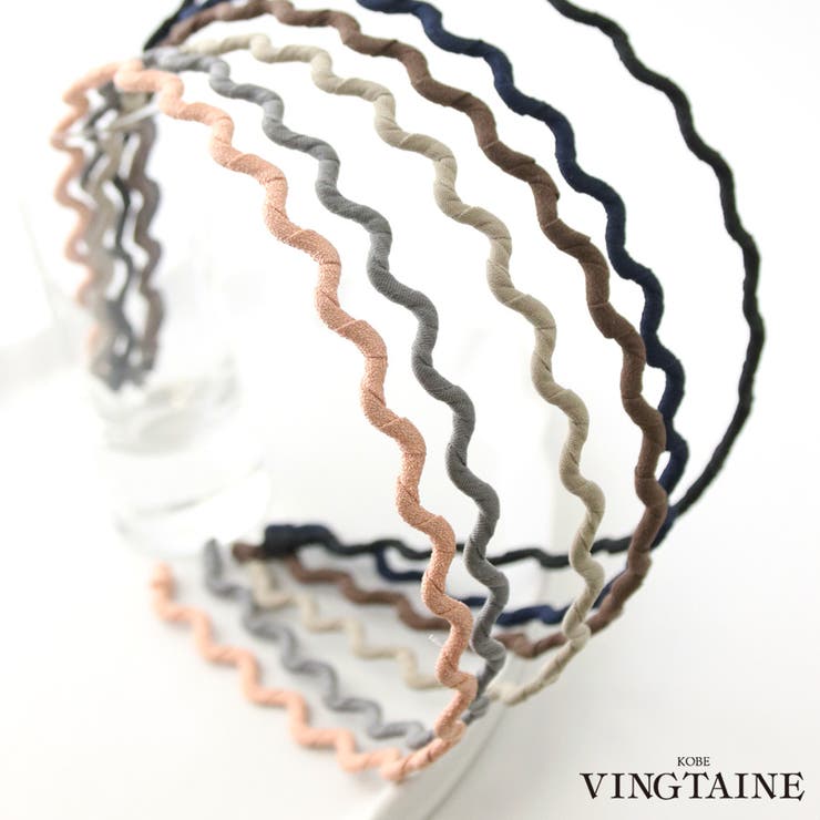 シンプルウェーブカチューシャ/オフィス/ヘアアクセサリー HK-105 | VINGTAINE | 詳細画像1 