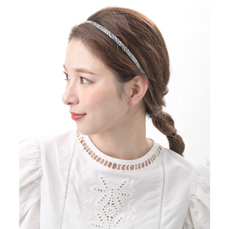 シックなモノトーンカラーカチューシャ/シンプル/ヘアアクセサリー HK-161 | VINGTAINE | 詳細画像5 