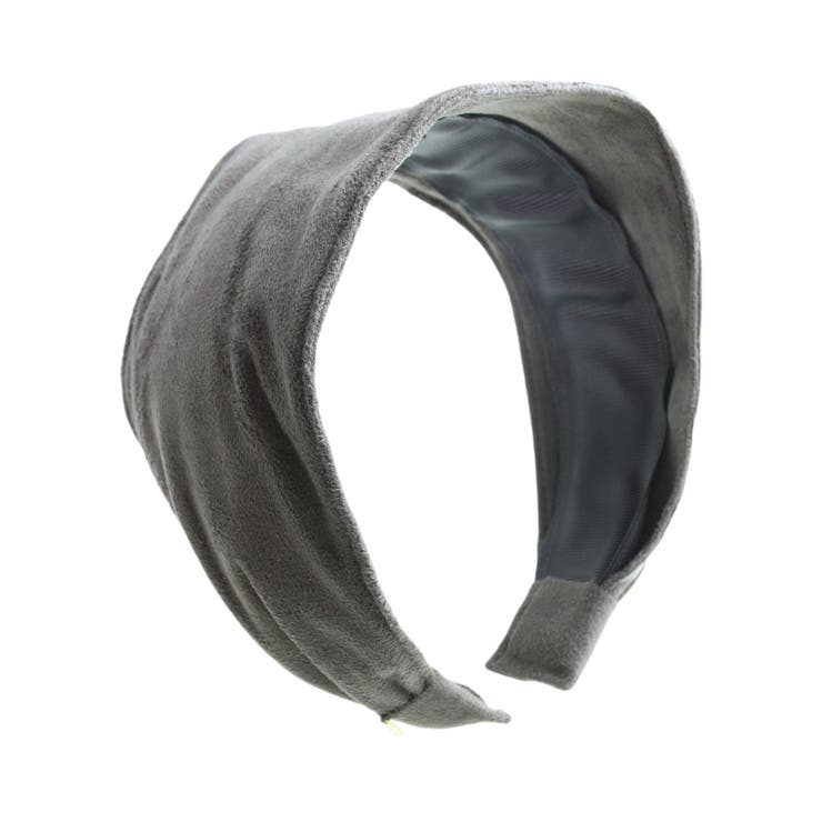 グレー | スエード調ワイドカチューシャ 秋冬 ヘアアクセサリー | VINGTAINE