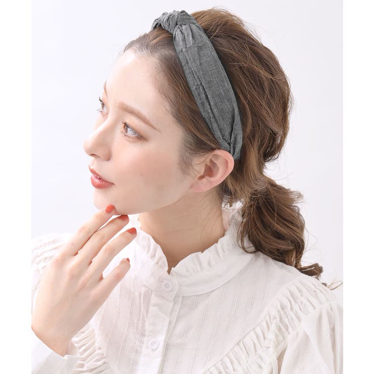 シンプルワイドターバン風カチューシャ 幅広 デイリー | VINGTAINE | 詳細画像8 