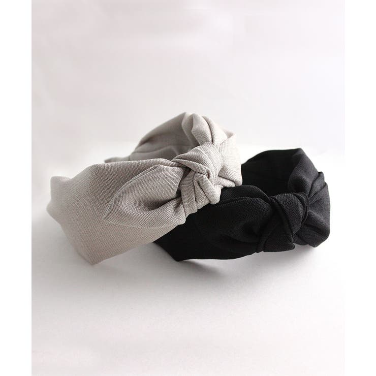 ターバン風リボンカチューシャ 幅広 シンプル | VINGTAINE | 詳細画像7 