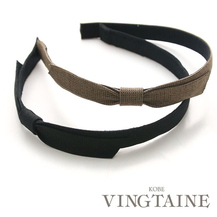 カラーリニューアル サイドリボン細カチューシャ シンプル | VINGTAINE | 詳細画像1 