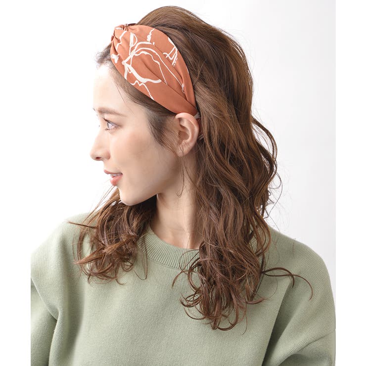 シンプル柄クロスターバン風カチューシャ カジュアル ターバン風 | VINGTAINE | 詳細画像4 