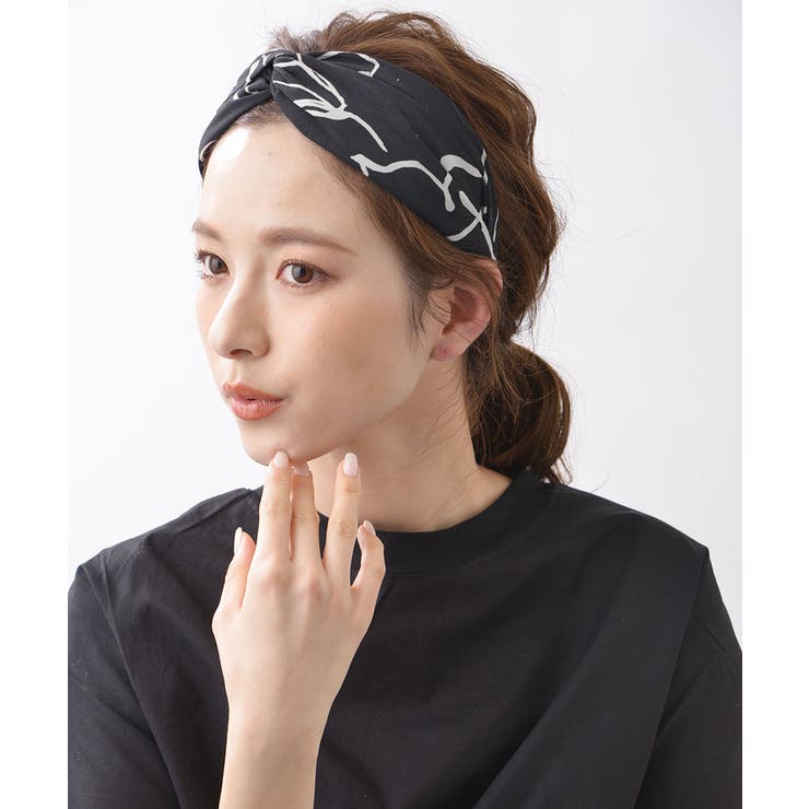 シンプル柄クロスターバン風カチューシャ カジュアル ターバン風 | VINGTAINE | 詳細画像5 