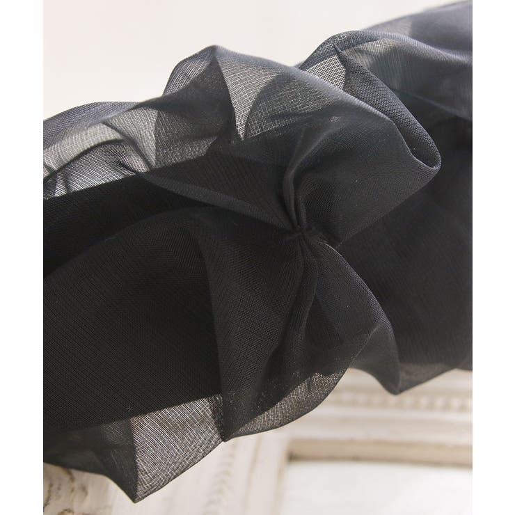 ボリュームシフォンカチューシャ ブラック かわいい | VINGTAINE | 詳細画像6 