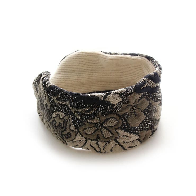 刺繍ワイドカチューシャ 幅広 シック | VINGTAINE | 詳細画像3 