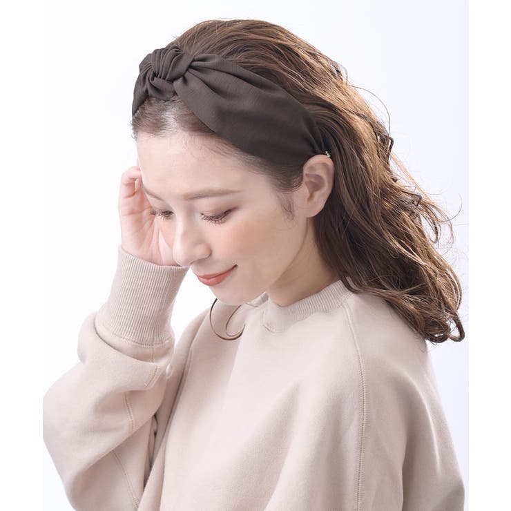 ブラウン | カチューシャ ターバン風 結び目 | VINGTAINE