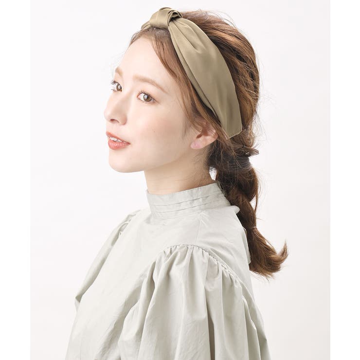 ベージュ | カチューシャ リボン風 シンプル | VINGTAINE