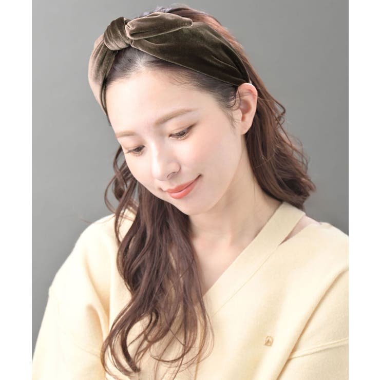 カチューシャ ベロア アシンメトリー | VINGTAINE | 詳細画像3 