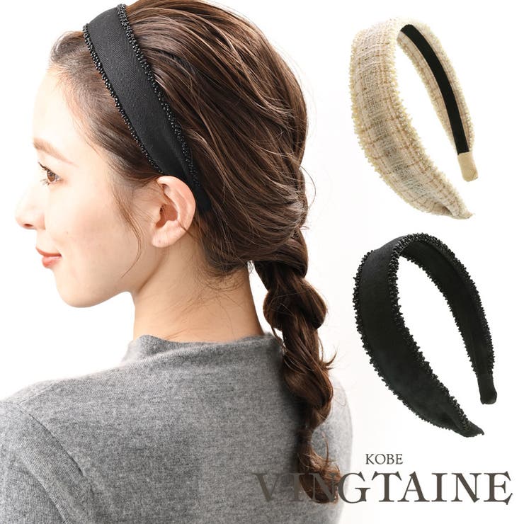 カチューシャ ビーズ 縁取り | VINGTAINE | 詳細画像1 