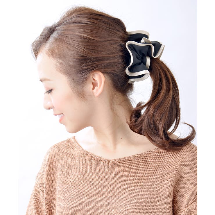 配色シュシュ バイカラー パイピングカラー | VINGTAINE | 詳細画像4 