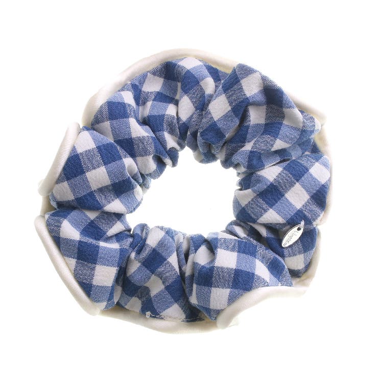 ギンガムチェック柄シュシュ チェック ポニー[品番：VTNA0003145