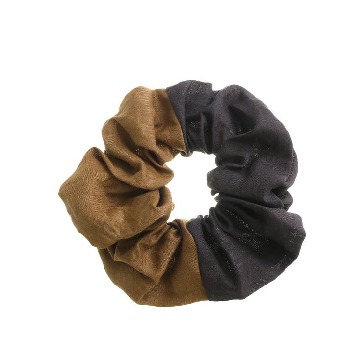 バイカラーシュシュ ビッグ 大きめ | VINGTAINE | 詳細画像2 