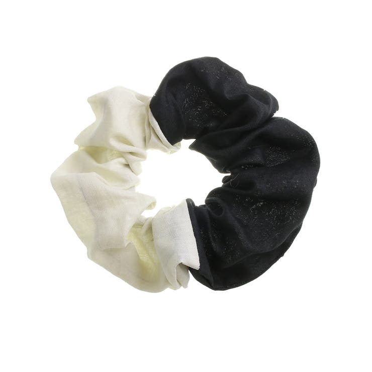 バイカラーシュシュ ビッグ 大きめ | VINGTAINE | 詳細画像4 