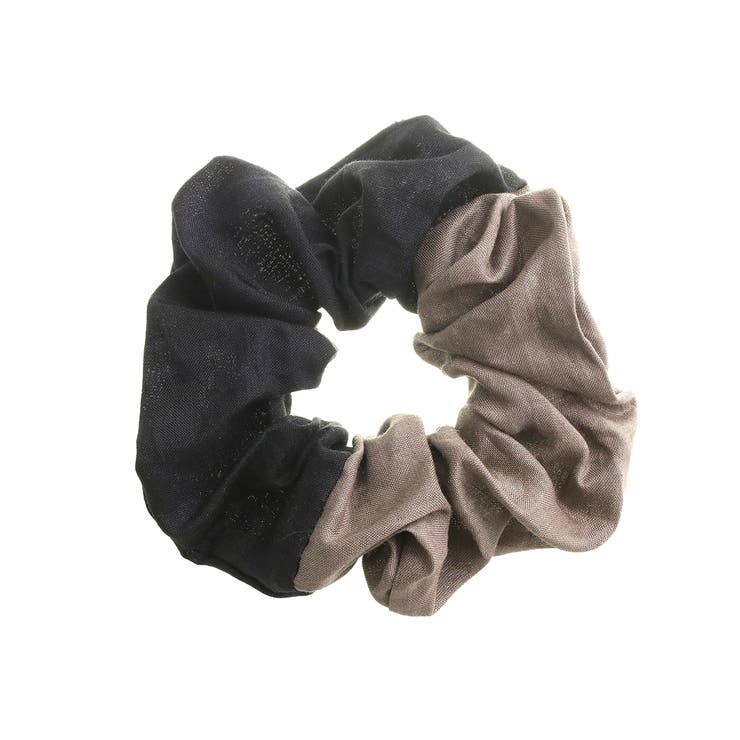 バイカラーシュシュ ビッグ 大きめ | VINGTAINE | 詳細画像5 