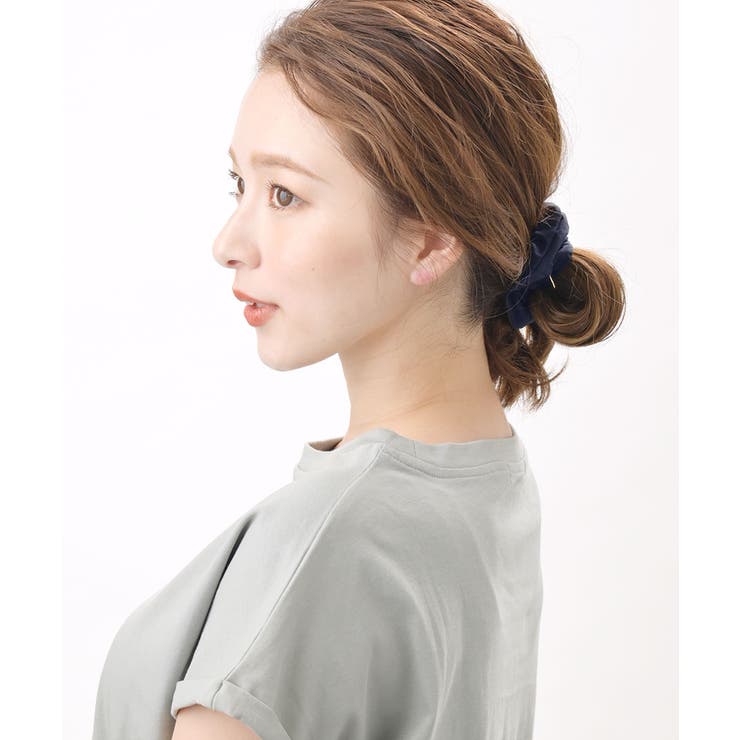 ネイビー | シュシュ カラー シンプル | VINGTAINE