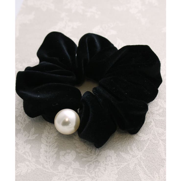 シュシュ ベロア 一粒パール付き | VINGTAINE | 詳細画像8 