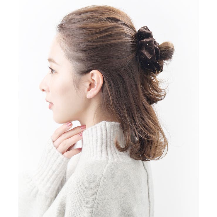 シュシュ ベロア ドット | VINGTAINE | 詳細画像2 