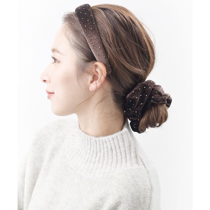 シュシュ ベロア ドット | VINGTAINE | 詳細画像3 