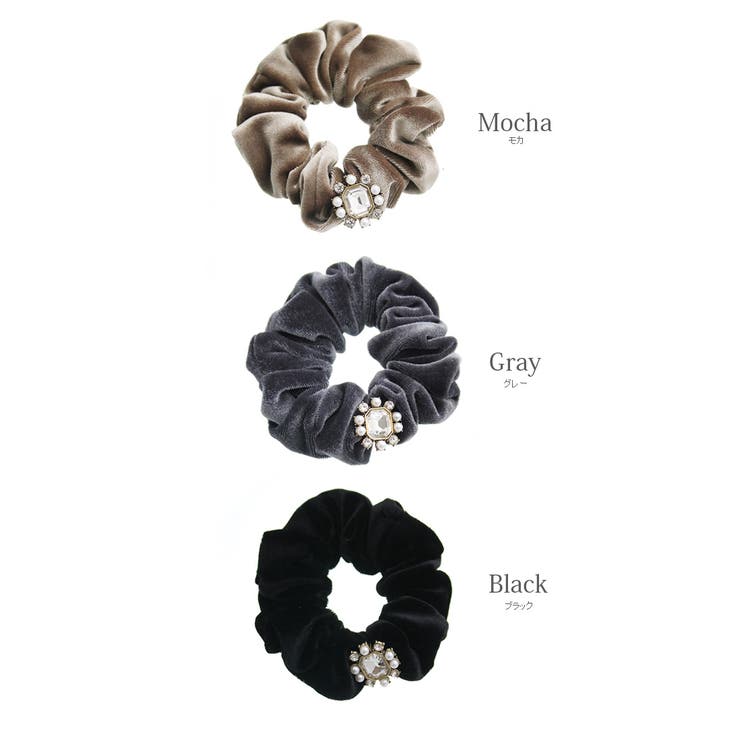 シュシュ ベロア ビジュー | VINGTAINE | 詳細画像2 