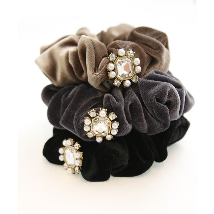 シュシュ ベロア ビジュー | VINGTAINE | 詳細画像7 