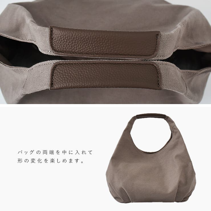本革×キャンバスバルーントートバッグ | Vita Felice | 詳細画像21 