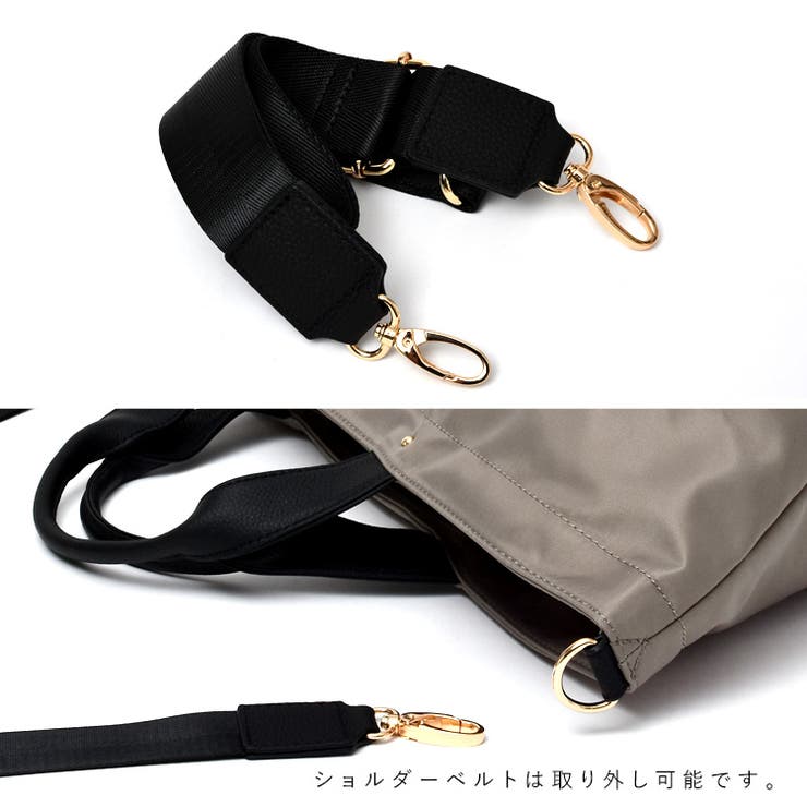 本革ハンドル2wayビッグナイロントートバッグ | Vita Felice | 詳細画像18 