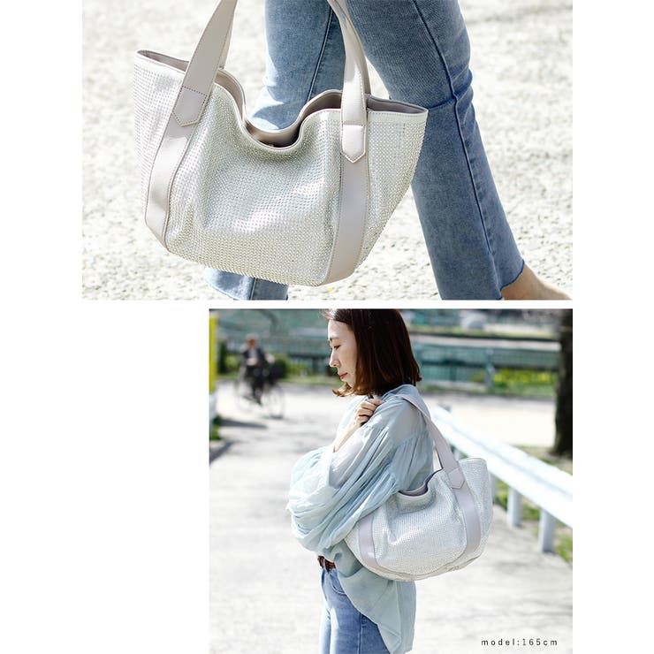 ラインストーントートバッグ[品番：VI000000615]｜Vita Felice（ヴィタ