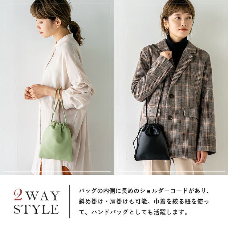 巾着2wayミニショルダーバッグ[品番：VI000001575]｜Vita Felice
