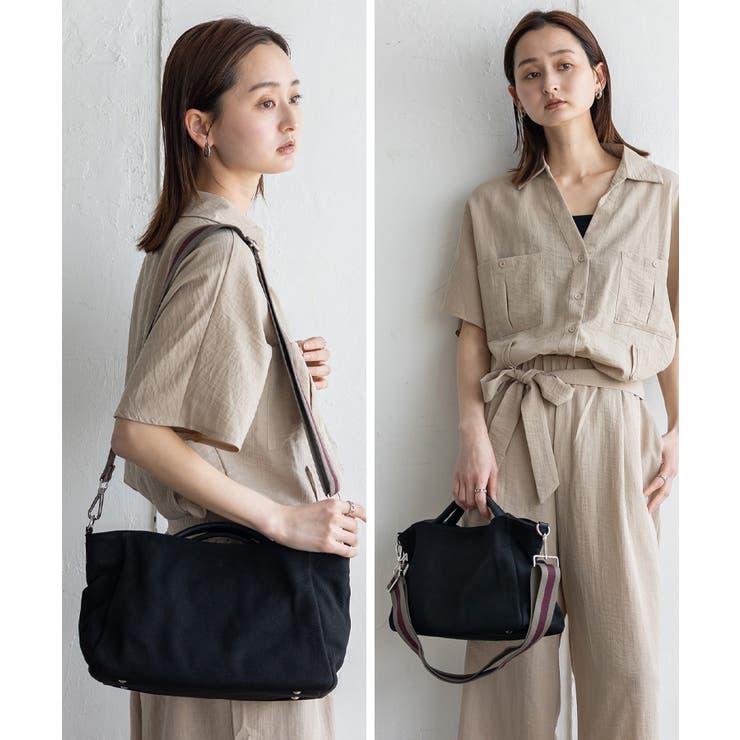 本革×キャンバス2wayトートバッグ[品番：VI000001658]｜Vita Felice