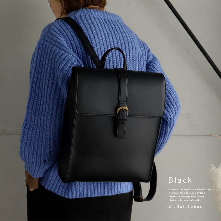 ブラック | サッチェルリュックサック | Vita Felice