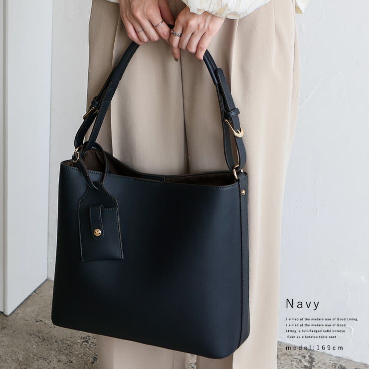 ユキノ助　トートバッグ　ハンドメイド　ネイビー　シルバーW it-668cb71c807f2-1200.jpg