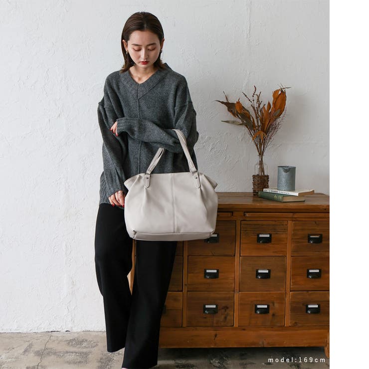 3ルームサイドタックトートバッグ | Vita Felice | 詳細画像10 