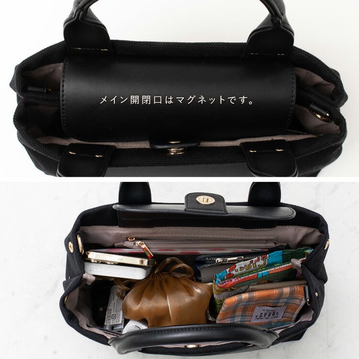 フロントポケット2wayキャンバストートバッグ | Vita Felice | 詳細画像10 