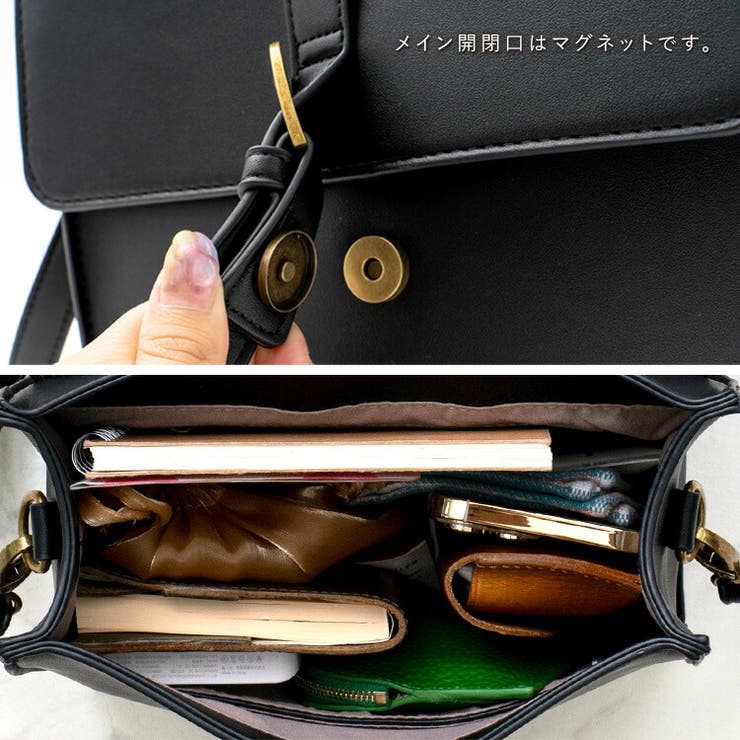 スクエアサッチェルショルダーバッグ[品番：VI000007093]｜Vita Felice  