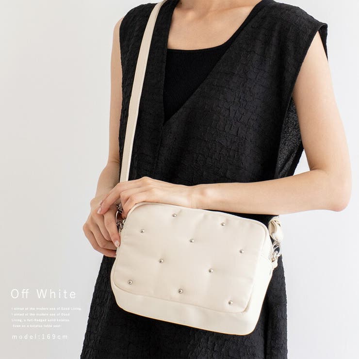 ボールスタッズ2スペースショルダーバッグ[品番：VI000007091]｜Vita