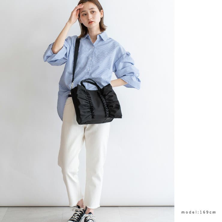 ナイロン2wayフリルトートバッグ | Vita Felice | 詳細画像6 