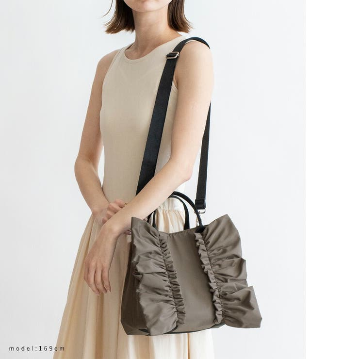 ナイロン2wayフリルトートバッグ | Vita Felice | 詳細画像9 