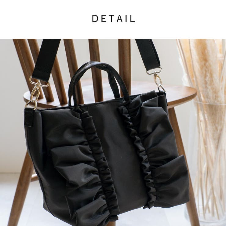 ナイロン2wayフリルトートバッグ | Vita Felice | 詳細画像12 