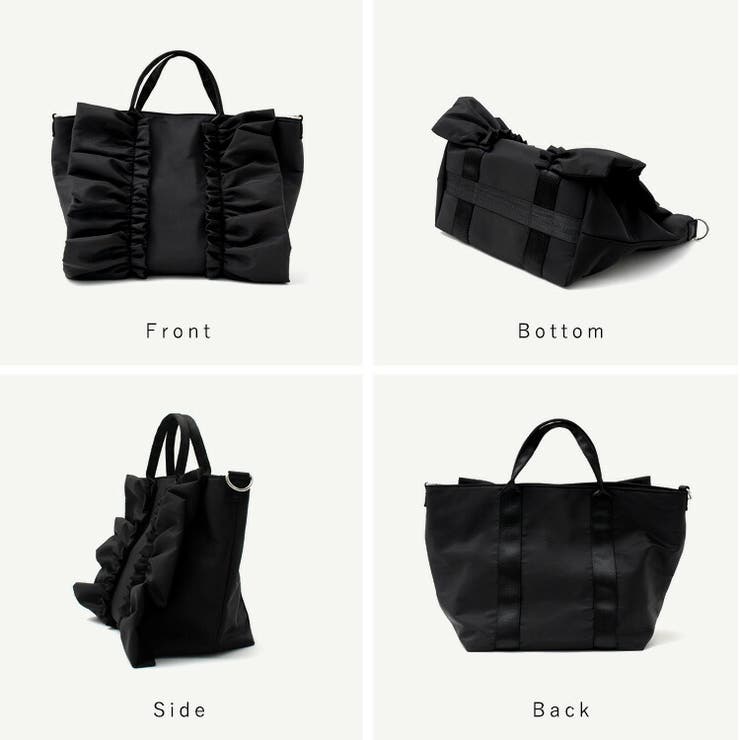 ナイロン2wayフリルトートバッグ | Vita Felice | 詳細画像17 