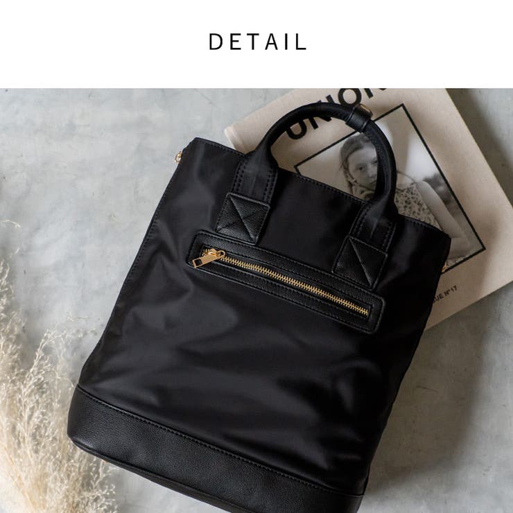 サイドジップナイロンリュック | Vita Felice | 詳細画像10 