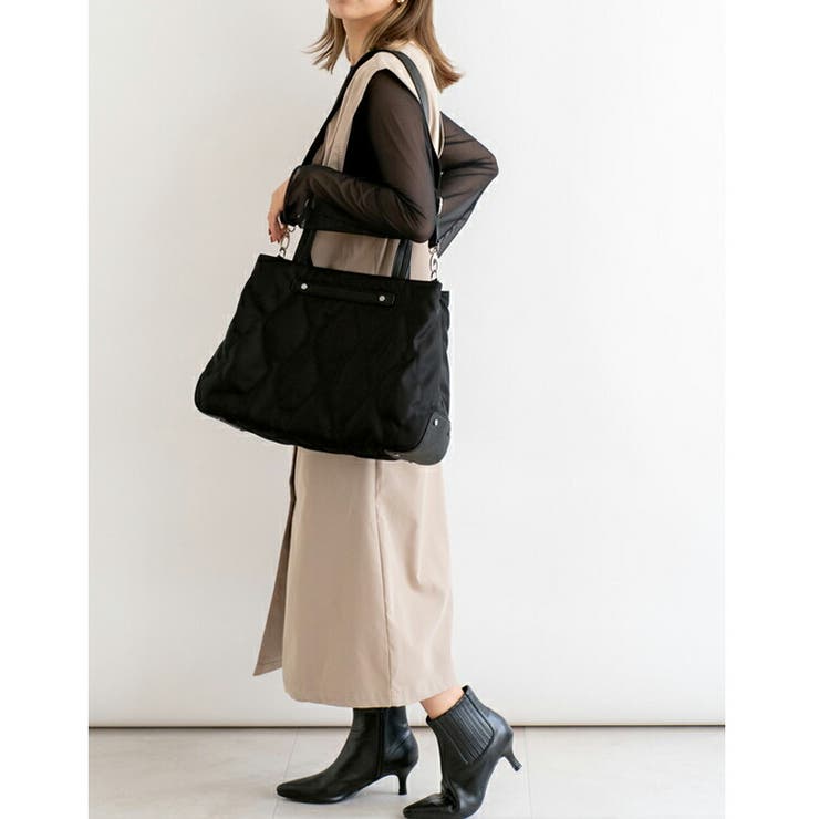 キルティングナイロントートバッグ（M） | Vita Felice | 詳細画像5 