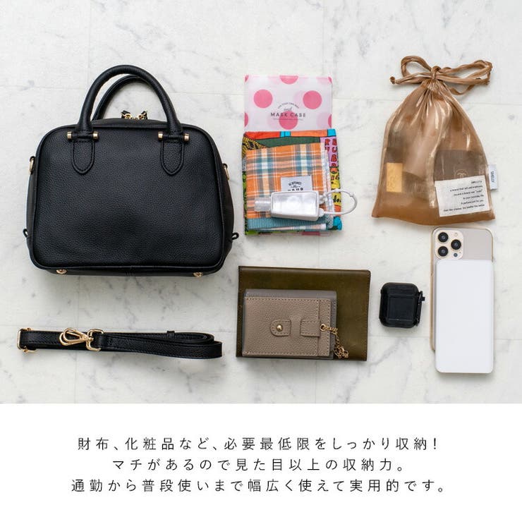 本革2wayスクエアミニバッグ[品番：VI000007174]｜Vita Felice