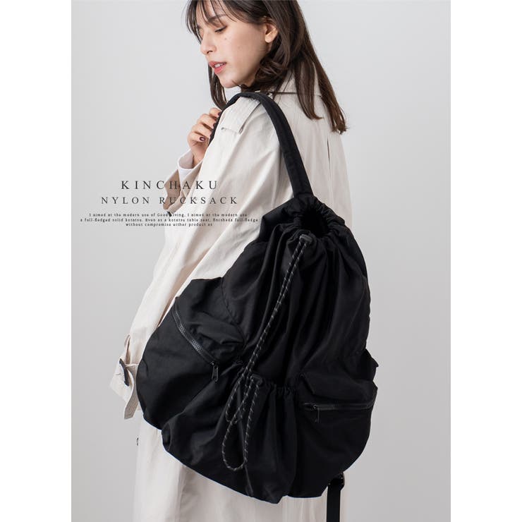 PRADA - 良品 プラダ オリーブ ナイロン 巾着 リュック 軽量 鞄