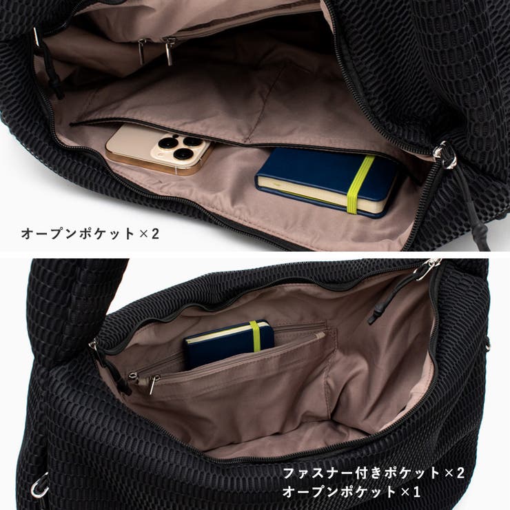 メッシュハーフムーンショルダーバッグ[品番：VI000007322