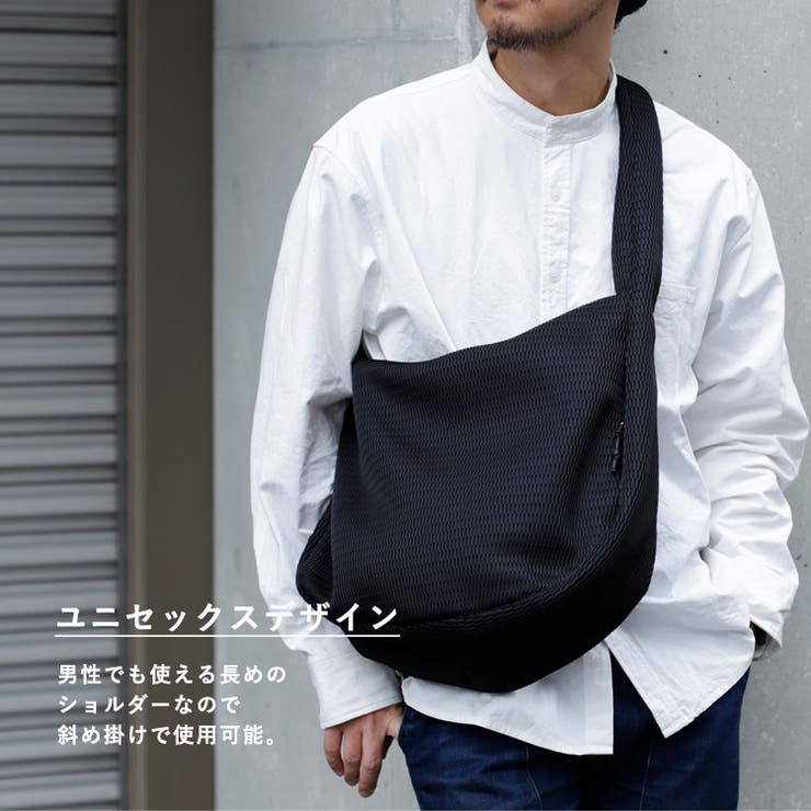 メッシュハーフムーンショルダーバッグ[品番：VI000007322