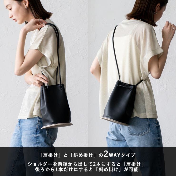 巾着2wayショルダーバッグ[品番：VI000007378]｜Vita Felice