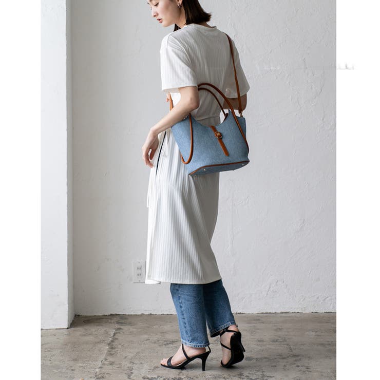 パイピングPUハンドバッグ | Vita Felice | 詳細画像5 