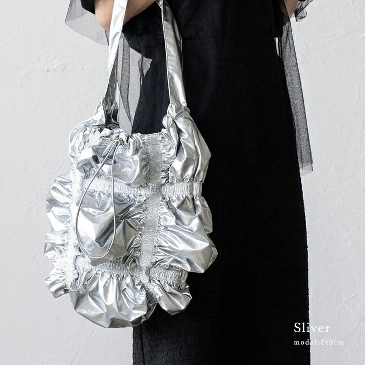 シルバー | シャーリングショルダーバッグ | Vita Felice