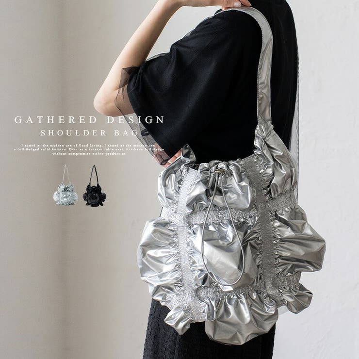 シャーリングショルダーバッグ[品番：VI000007366]｜Vita Felice